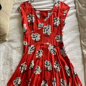Abercrombie & Fitch Flowy Red Dress